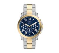 Fossil Montre Grant pour Homme, Mouvement chronographe à Quartz avec Bracelet en Acier Inoxydable