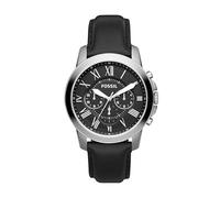 Fossil Montre Grant pour Homme, Mouvement chronographe à Quartz avec Bracelet en Cuir et Acier Inoxydable