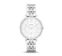 Montre Jacqueline À Trois Aiguilles + Date En Acier Inoxydable - Fossil Es3545 - Femmes - Argenté Argenté