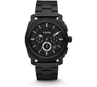 Fossil Montre Machine pour Homme, 45mm Mouvement chronographe à Quartz avec Bracelet en Acier Inoxydable ou en Cuir