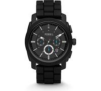 Fossil Montre Machine pour Homme, 45mm Mouvement chronographe à Quartz avec Bracelet en Acier Inoxydable ou en Cuir