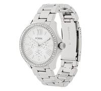 Fossil Montre pour Femmes Cecile, Mouvement Quartz Multifonctions, Boîtier en Acier Inoxydable Argenté de 40 mm avec Bracelet en Acier Inoxydable, Am4481