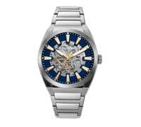 Fossil Montre pour femmes Everett, mouvement automatique, boîtier en acier inoxydable argenté de 42 mm avec bracelet en acier inoxydable, ME3220