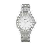 Fossil Montre pour femmes Jesse, mouvement à quartz, boîtier en acier inoxydable argenté de 34 mm avec bracelet en acier inoxydable, ES2362