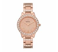 Fossil Montre pour femmes Jesse, mouvement à quartz, boîtier en acier inoxydable or rose de 34 mm avec bracelet en acier inoxydable, ES3020