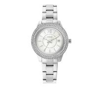Fossil Montre pour Femmes Stella, Mouvement à Trois Aiguilles avec Date, Boîtier en Acier Inoxydable de 30 mm avec Bracelet en Acier Inoxydable, ES5137
