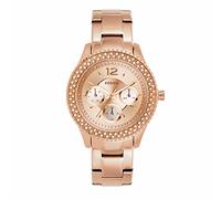 Fossil Montre pour femmes Stella, mouvement multifonction à quartz, boîtier en acier inoxydable or rose de 38 mm avec bracelet en acier inoxydable, ES3590