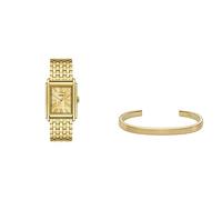 Fossil - Montre pour Homme - Bracelet Carraway et Manchette - Mouvement à Trois Aiguilles, Acier Inoxydable doré