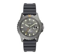 Fossil Montre pour homme Fossil Blue Quartz/3 Hand Date movement 42mm boîtier avec bracelet en silicone FS5994