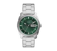 Fossil Montre pour homme Machine, mouvement à quartz, boîtier en acier inoxydable argenté de 42 mm avec bracelet en acier inoxydable, FS5899