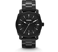Fossil Montre pour homme Machine, mouvement à quartz, boîtier en acier inoxydable noir de 42 mm avec bracelet en acier inoxydable, FS4775IE