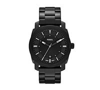 Fossil Montre pour homme Machine, mouvement à quartz, boîtier en acier inoxydable noir de 42 mm avec bracelet en acier inoxydable, FS4775