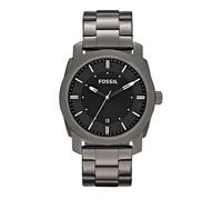 Fossil Montre Homme Machine FS4774 – Quartz, boîtier acier inoxydable fumé 42 mm, bracelet acier
