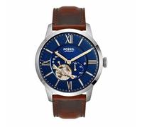 Montre - FOSSIL - ME3110 - Automatique - Cuir Marron - Cadran Bleu 44MM