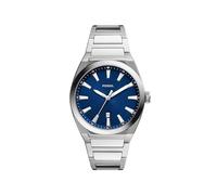 Fossil Montre homme Everett 3-Hand quartz boîtier acier 42 mm bracelet acier FS5822