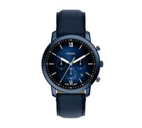 Fossil Neutra Homme Montre 44MM en Acier Inoxydable Bleu, FS6168