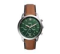 Fossil Neutra Montre chronographe pour Homme avec Bracelet en Acier Inoxydable ou Bracelet en Cuir véritable, Marron, Taille Unique pour Tous, Neutre pour Homme