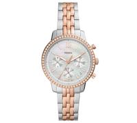 Fossil Neutra Montre pour Femmes, Mouvement chronographe, Bracelet en Acier Inoxydable ou en Cuir