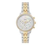 Fossil Montre femme Neutra ES5216 - Chronographe Quartz 36 mm - Bracelet acier inoxydable ou cuir