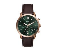 FOSSIL Neutra Watch for Men, Moonphase Multifunction Movement with Stainless Steel Or Leather Strap, Vert Froid