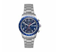 Fossil Neutra Watch for Men, Moonphase Multifunction movement with Stainless steel or Leather strapBleu