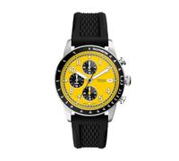 Fossil Neutra Watch for Men, Moonphase Multifunction movement with Stainless steel or Leather strapJaune