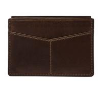 FOSSIL Porte-cartes marron en cuir pour homme - Derrick Card Case Dark Brown 89676