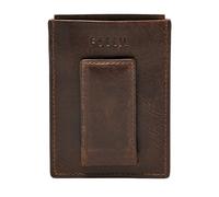 FOSSIL Porte-cartes marron en cuir pour homme - Derrick Magnetic Card Case Dark Brown 51057
