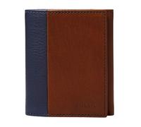FOSSIL Porte-monnaie bleu marron pour homme - Ward Trifold Navy 89619