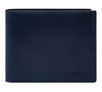 FOSSIL Derrick, Accessoire de Voyage-Portefeuille à Double pli Hommes, Bleu Indigo, 11.43 cm L x 1.27 cm W x 8.89 cm H