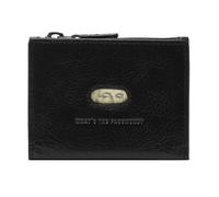 FOSSIL Porte-monnaie noir en cuir pour homme - Andrew Magnetic Zip Card Case 137078