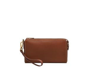 Fossil portefeuille en cuir incurvé pour femmes