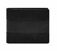 Fossil Porte-monnaie Everett en cuir 12 cm noir
