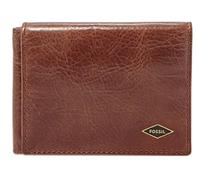 Fossil Portefeuille pour homme Ryan, Trifold en cuir brun foncé 10,16 cm L x 1,9 cm l x 8,3 cm H ML3733201