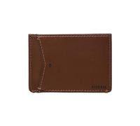 Fossil Portefeuille pour hommes Joshua, Etui à cartes en cuir Cactus Marron moyen 10.2cm L x 0.3cm l x 7.3cm H ML4461210