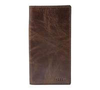 Fossil Portemonnaie pour homme Derrick, 100% cuir Bifold Dark brun L : 8,9 cm, W : 1,3 cm, H : 17,1 cm ML3683201