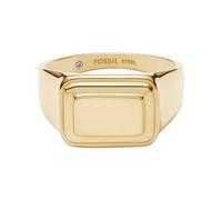 Fossil Raquel Chevalière en acier inoxydable doré pour femme