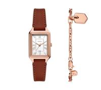 Fossil Raquel Montre pour Femmes, Mouvement à Quartz, Bracelet en Acier Inoxydable ou en Cuir