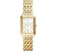 FOSSIL Femmes Montre à affichage analogique 'RAQUEL' or / blanc, Gris Taille unique