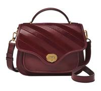FOSSIL Sac à épaule bandoulière rouge vin pour femme - Heritage Top Handle Crossbody Bag Mahogany 231875
