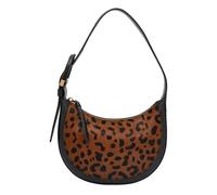 FOSSIL Sac à épaule brun clair noir pour femme - Harwell Crescent Bag Leopard 291852