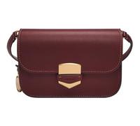 Fossil Sac à mains femme Lennox, petit Sac à bandoulière à rabat en cuir de vachette lisse, rose, L : 17.8 cm, l : 4.4 cm, H : 12.7 cm, ZB1926665