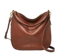Fossil Sac pour femmes Jolie, Hobo en cuir écologique et garniture en polyuréthane marron 30,48 cm L x 12,7 cm l x 33,02 cm H ZB1434200