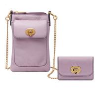 FOSSIL Sac téléphone portable lilas en cuir pour femme - Harper Phone Bag Lavender 219396