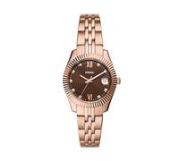 Fossil Scarlette Montre pour Femmes, Mouvement à Quartz, Bracelet en Acier Inoxydable ou en Cuir
