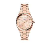 Fossil Scarlette Montre pour Femmes, Mouvement à Quartz, Bracelet en Acier Inoxydable ou en Cuir