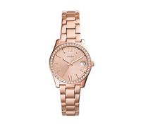 Fossil Scarlette Montre pour femmes, mouvement à quartz, bracelet en acier inoxydable ou en cuir