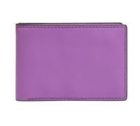 FOSSIL - Steven Front Pocket Wallet Bifold - Violet - 100% cuir - étui pour carte de crédit porte carte