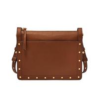Fossil Taryn Crossbody Bag, Medium Brown W/Stud Trim