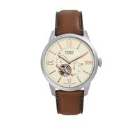 Fossil Montre Townsman Mouvement mécanique automatique Bracelet acier inoxydable ou cuir Homme